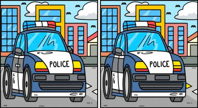 Activa tu VISTA DE HALCÓN y logra ver las 8 desigualdades entre los vehículos policiales en solo 12 segundos.