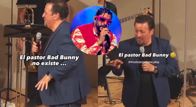 El pastor de una iglesia cristiana sorprendió por su faceta de Bad Bunny.