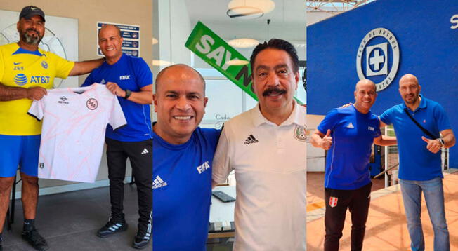 Luis Cotillo junto a los médicos y fisios del Cruz Azul, América y la Federación Mexicana de Fútbol.