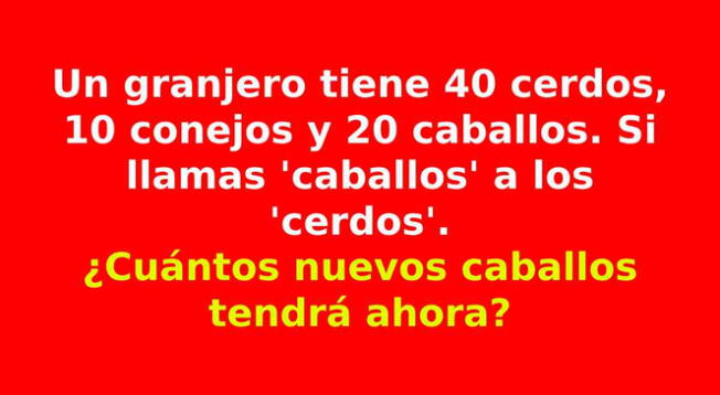 Si eres una persona muy inteligente podrás desarrollar este curioso acertijo.