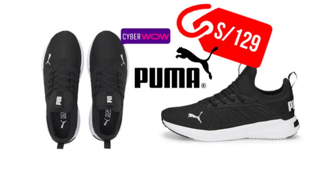 Ripley pone a la venta zapatillas deportivas de la marca Puma a un precio accesible por el Cyber Wow.