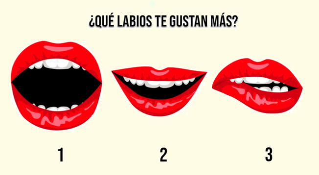 La opción de labios que escojas de este test de personalidad podrá ayudarte a conocer mejor.