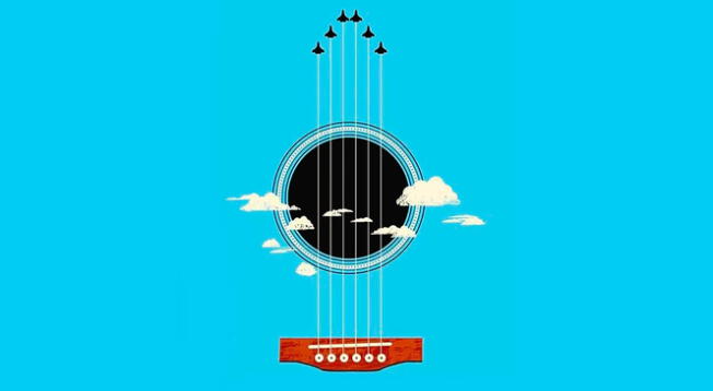 ¿Una guitarra, nubes o aviones? Lo primero que capte tu atención podrá revelarte más detalles de tu personalidad.