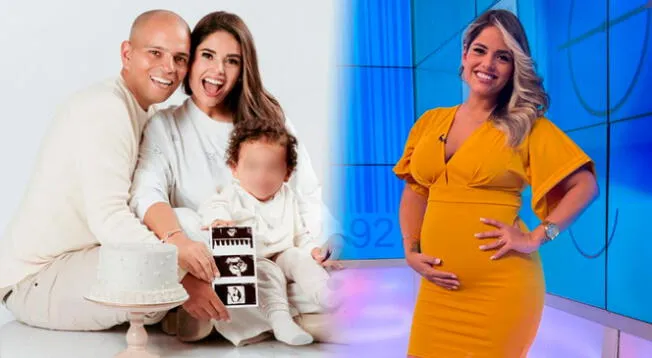 La periodista deportiva espera la llegada de su segundo hijo al lado de su esposo  Diego de la Rivera y su pequeño hijo.