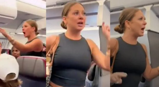 Mujer dice que pasajero de avión 'no es real' y deja en 'shock' a miles