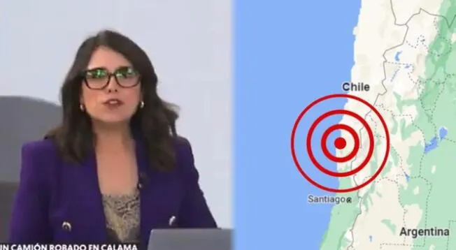 Asi se vivió el sismo en una transmisión en vivo en Chile