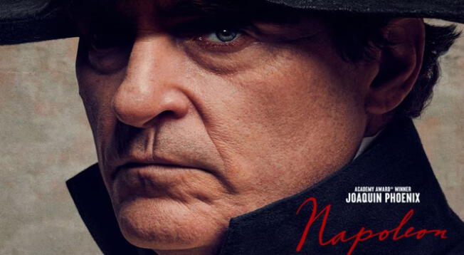 Napoleón, interpretado por Joaquin Phoeni,  será estrenado en cines y en la plataforma streaming.