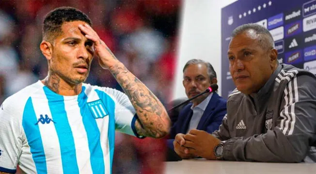 Técnico de Emelec habló de Paolo Guerrero