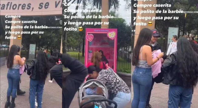 Viral: vendedor ve oportunidad de negocio con Barbie en Miraflores