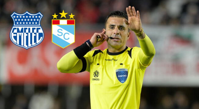 El chileno Piero Maza será el encargado del Sporting Cristal vs. Emelec.