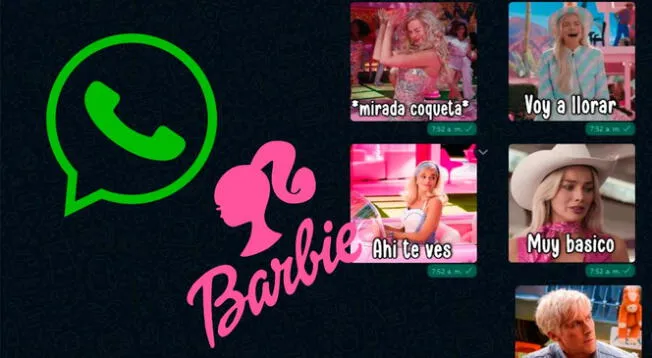 Descubre cómo puedes contar con los sticker de Barbie para WhatsApp.