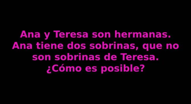 Si crees que tienes muy buenas habilidades podrás desarrollar el acertijo.