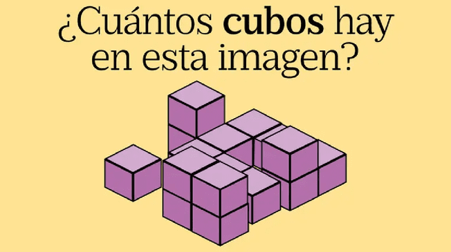 ¿Cuántos cubos hay? Piensa bien y responde en 7 segundos