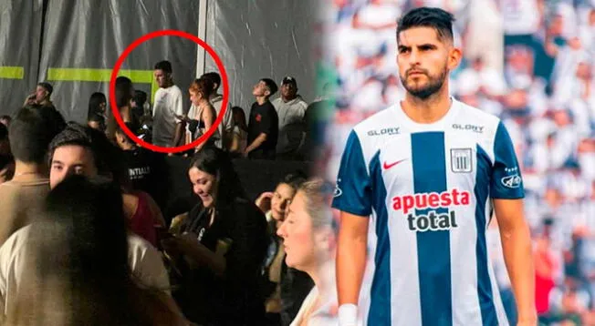 Carlos Zambrano, jugador de Alianza Lima, es captado en concierto de la banda argentina de cumbia Ke Personajes en Perú.