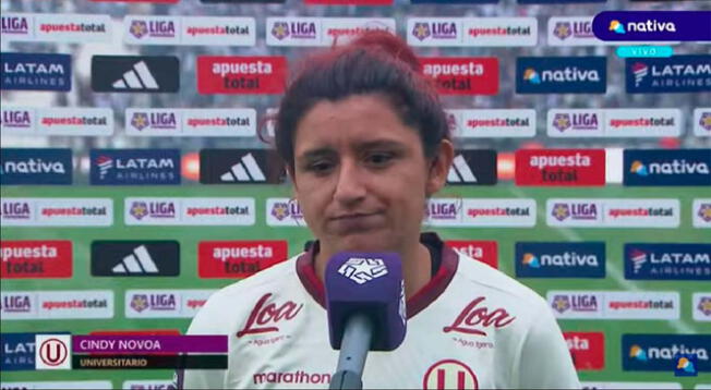 Cindy Novoa habló de la goleada que sufrió Universitario en el clásico