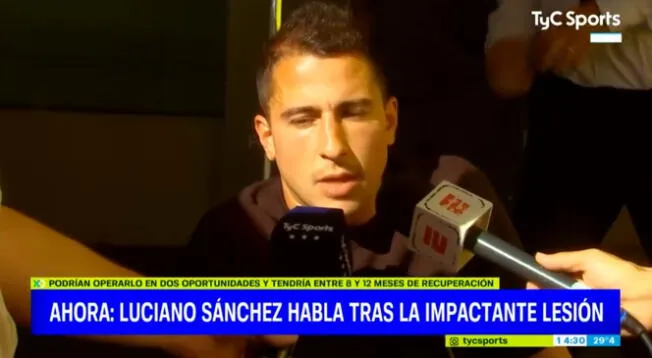 Luciano Sanchez haba de su lesión