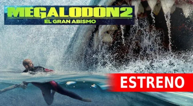 "Megalondón 2" se estrenará el jueves 3 de agosto en Perú, México y otras países de Latinoamérica.