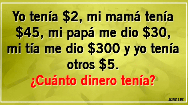 Intenta superar este complicado ejercicio mental en tiempo récord. ¿Podrás?