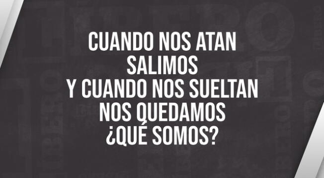 Pon a prueba tu intelecto y responde rápidamente el complejo enigma.