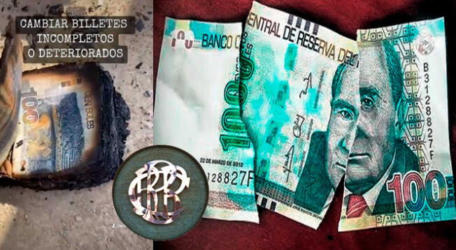 Conoce los requisitos para cambiar un billete roto o deteriorado.