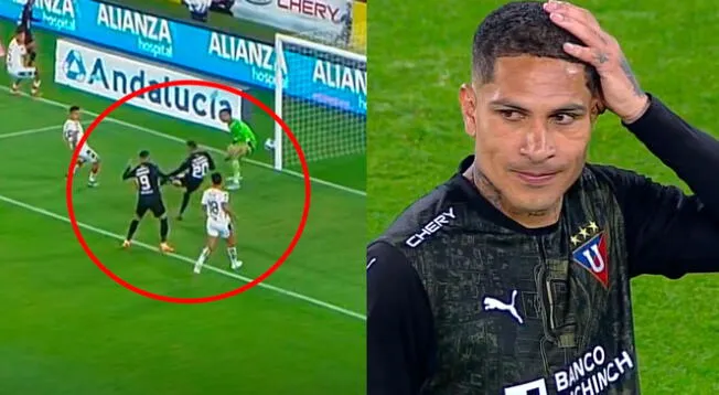 Alzugaray le robó el grito de gol a Paolo Guerrero en Liga de Quito.