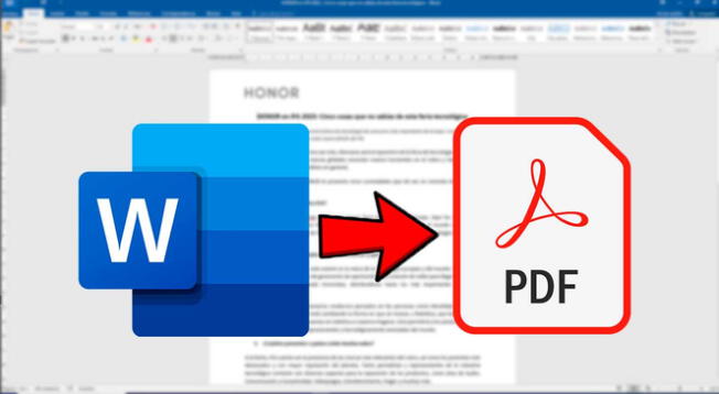 Este truco te permitirá convertir documentos Word a PDF en segundos.