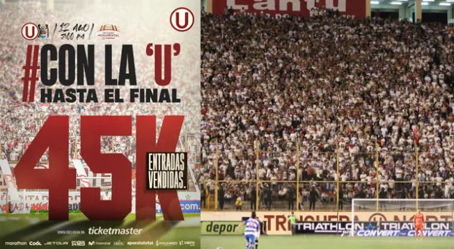 Universitario ya vendió más de 45 mil entradas para el partido contra Binacional