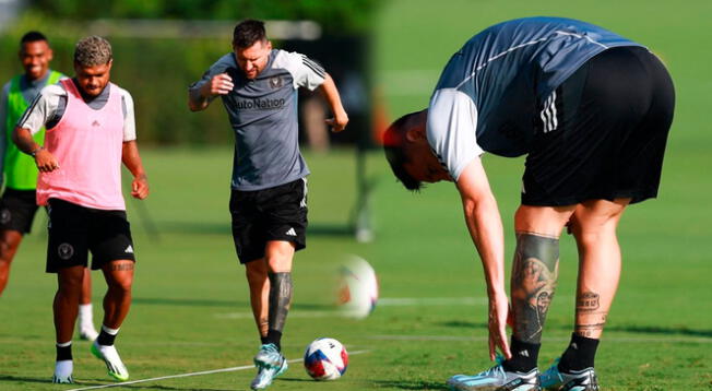 Lionel Messi asustó al 'Tata' y a sus compañeros en el entrenamiento del Inter Miami