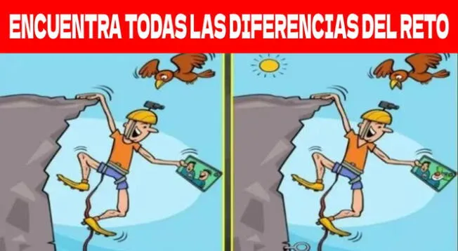 Si cuentas con muy buena visión podrás encontrar todas las desigualdades del reto.