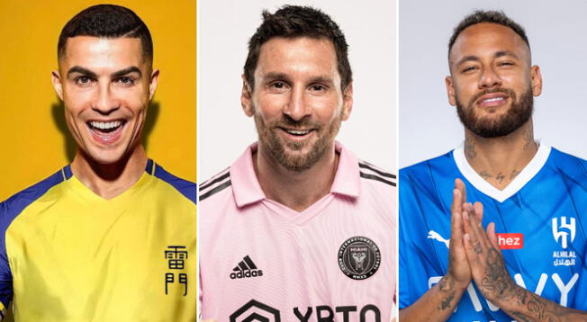 Cristiano Ronaldo, Lionel Messi y Neymar entre los jugadores con mayor sueldo en el 2023