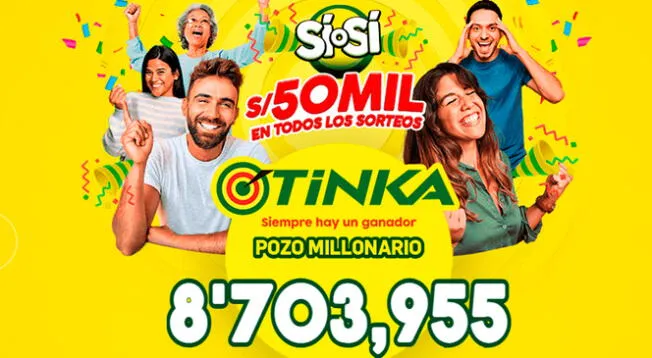 Sorteo de La Tinka: repasa los resultados del miércoles 16 de agosto que sorteará S/8,703.955.