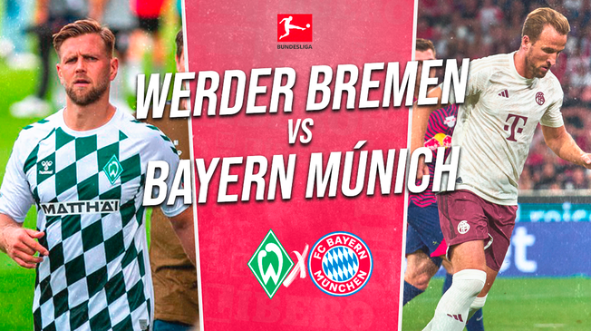 Bayern Múnich visita a Werder Bremen en el partido inaugural de la Bundesliga.