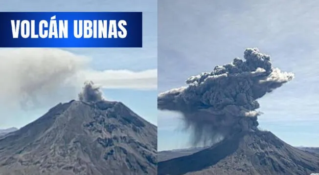 Volcán Ubinas: así se vio la explosión HOY 21 de agosto