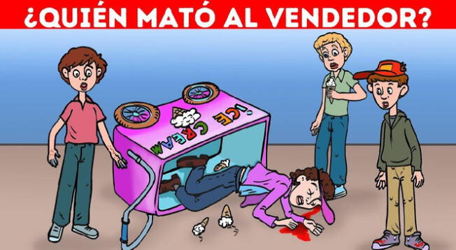 Acertijo: encuentra al que mató al hombre vendedor