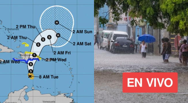La tormenta podría generar grandes estragos en República Dominicana, según pronóstico.