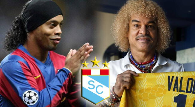 Ronaldinho y el Pibe Valderrama ilusionan a los hinchas de Cristal.