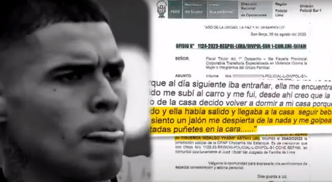 Ángelo Campos es acusado de agresión física por la madre de su hijo.