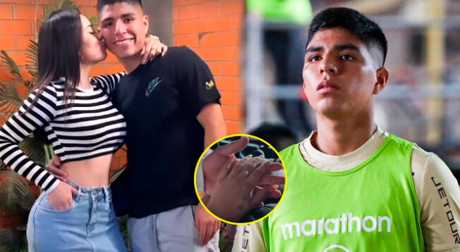 Piero Quispe, jugador de Universitario de Deportes, pasaría a la lista de casados tras entregar anillo a su novia Cielo Berrios.