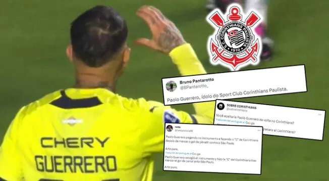 Hinchas de Corinthians extrañan a Paolo Guerrero tras gesto a Sao Paulo