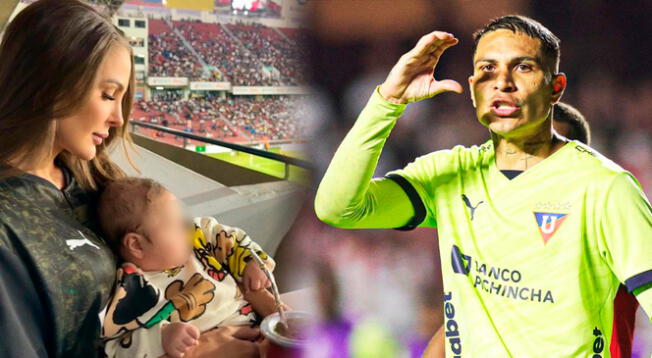 Paolo Guerrero clasifica con penales a las semifinales de la Copa Sudamericana 2023 con LDU de Quito y su novia Ana Paula Consorte lo celebra.