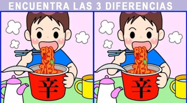 Tienes 8 segundos para hallar todas las diferencias del reto