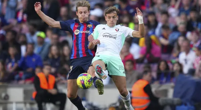 Barcelona y Osasuna se enfrentarán por LaLiga EA Sports.