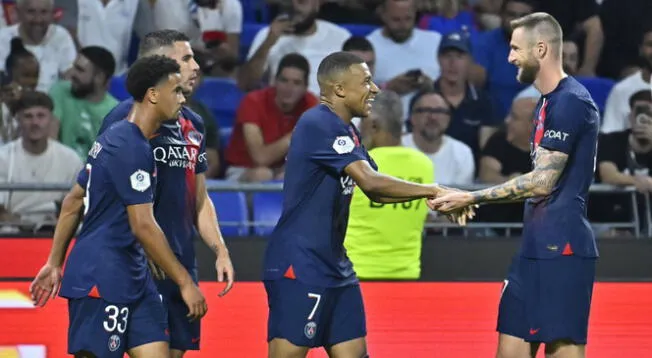 PSG goleó 4-1 a Lyon por la Ligue 1