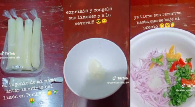 Mujer creó fórmula para que el limón no sea un problema: congeló el jugo