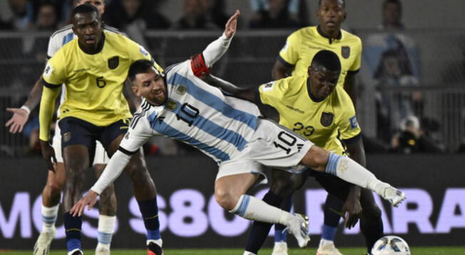 Argentina recibió a Ecuador.