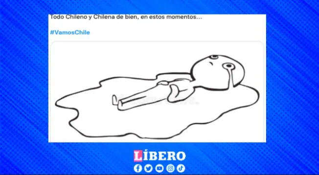 Los chilenos tras conocer que perdieron su primer partido.