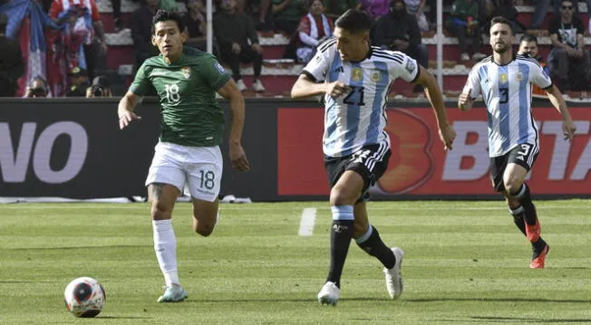 Bolivia y Argentina jugaron en La Paz por las Eliminatorias 2026.