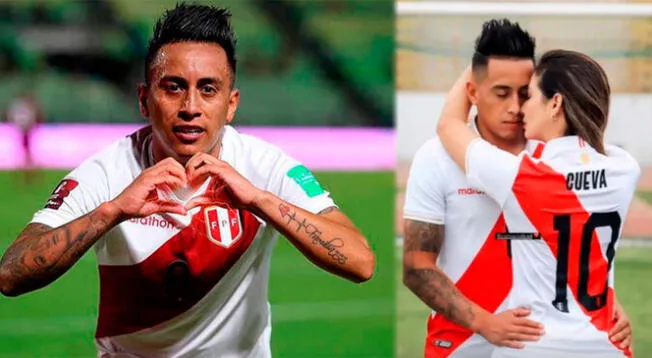 Christian Cueva recibió muestras de cariño por parte de su esposa, Pamela López.