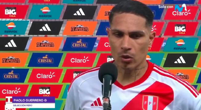 Paolo Guerrero se mostró frustrado por la derrota