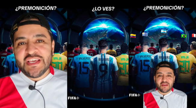A través de TikTok se compartió un video viral de un hincha peruano que notó un detalle inesperado en un imagen de la FIFA.